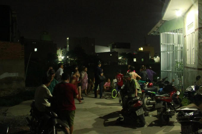 Khu vực nơi xảy ra vụ án mạng.