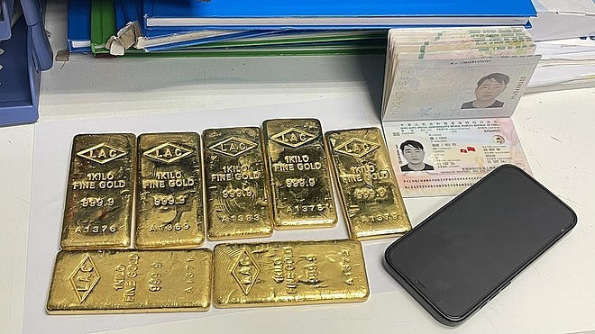 Hai vụ vận chuyển trái phép vàng qua đường hàng không bị bắt giữ trong tháng 10. (Ảnh: anninhthudo.vn)