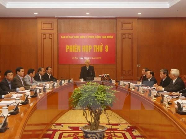 Tổng Bí thư Nguyễn Phú Trọng phát biểu chỉ đạo tại phiên họp.