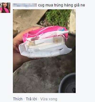 Một độc giả mua phải hàng nhái chia sẻ.