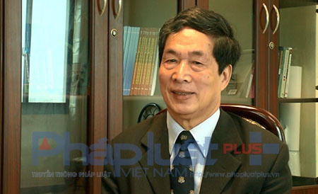 PGS.TS Nghiêm Đình Vỳ - Hội Giáo dục Lịch sử Việt Nam trao đổi cùng phóng viên. Ảnh: L.B
