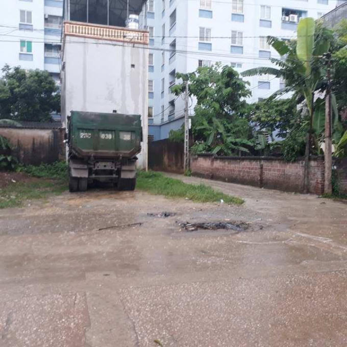 Hiện trường nơi xảy ra tai nạn.