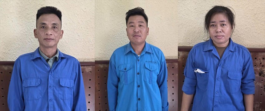 Bắt tạm giam 3 đối tượng khai thác cát sai phép.