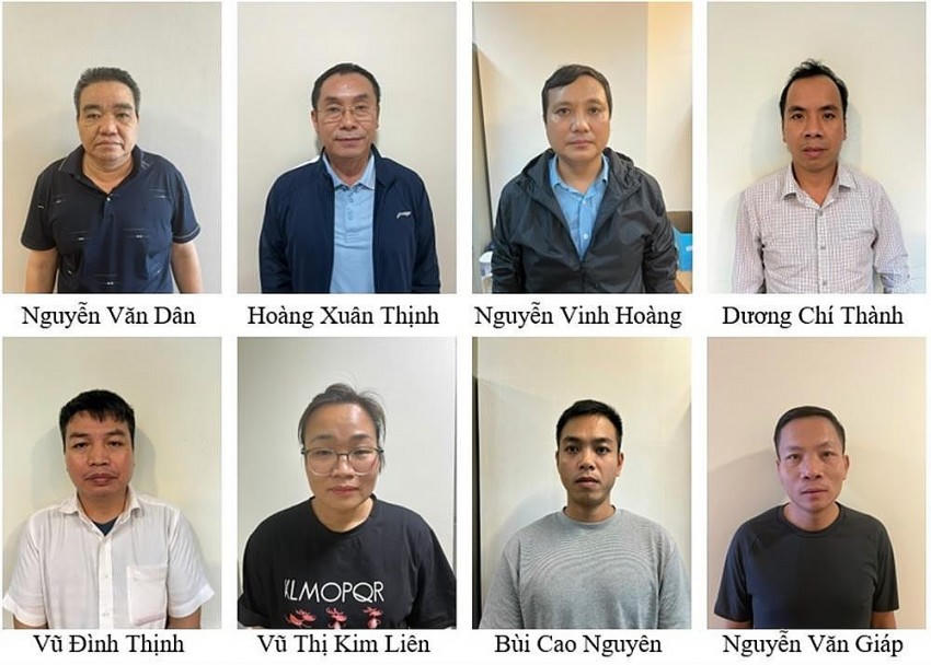 Các bị can bị khởi tố trong vụ án