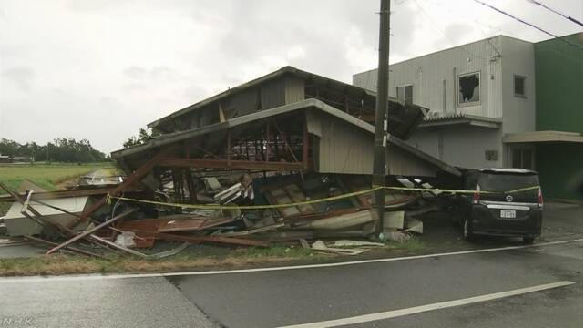 Siêu bão Jebi đã gây thiệt hại nặng sau khi nó đi qua.