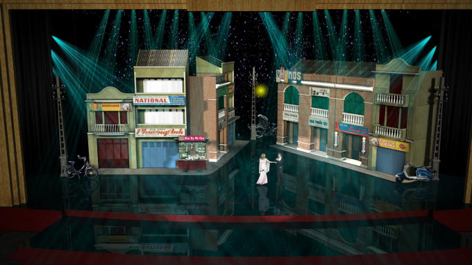 M&ocirc; h&igrave;nh s&acirc;n khấu trong liveshow khủng.