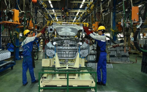 Dây chuyền lắp ráp, sản xuất ô tô của Hyundai Thành Công