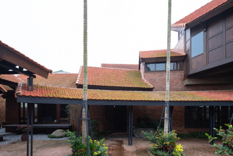 nhà cổ ở ngoại thành Hà Nội, nhà xây trên đất tổ ở Đông Anh, nhà cổ ở Hà Nội, nhà gạch ở Hà Nội