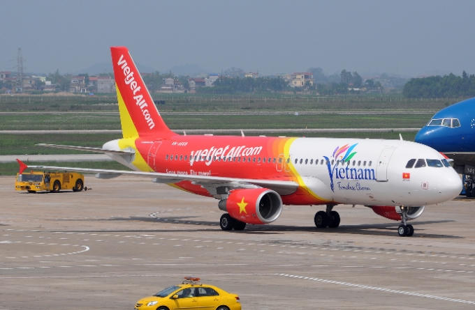 Chuyến bay VJ286 của hãng hàng không Vietjet sau đó đã bị hủy, hoãn sang ngày hôm sau (Ảnh minh họa).