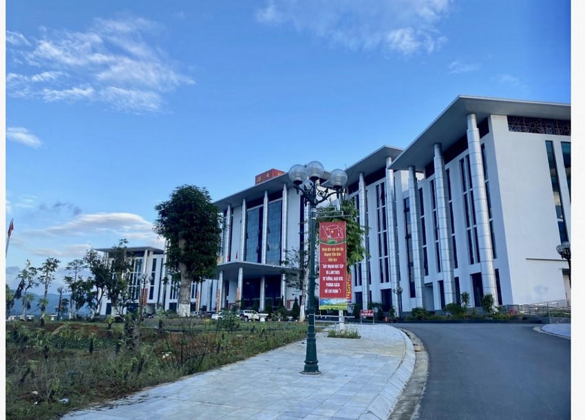Trụ sở UBND huyện Văn Bàn, tỉnh Lào Cai.