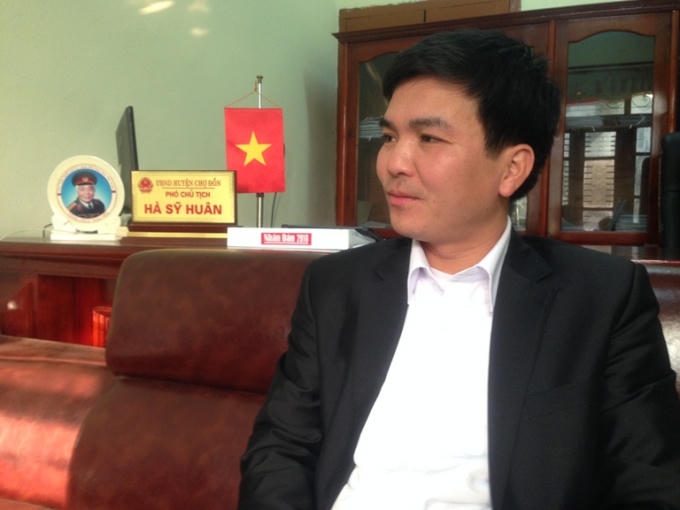 Ông Hà Sỹ Huân, Phó Chủ tịch UBND huyện Chợ Đồn, Bắc Kạn.