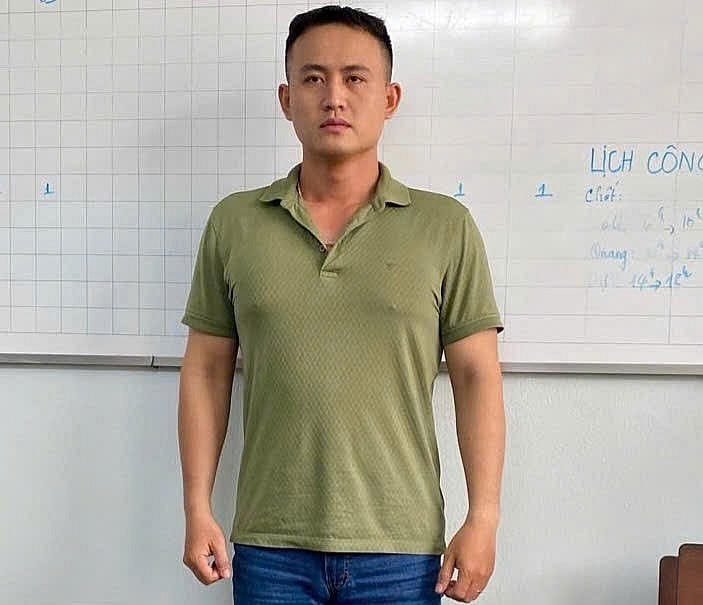 Ngô Minh Thông khi bị bắt giữ