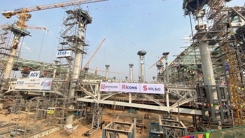 Sân bay Long Thành hiện đang thi công với tiến độ rất tốt.