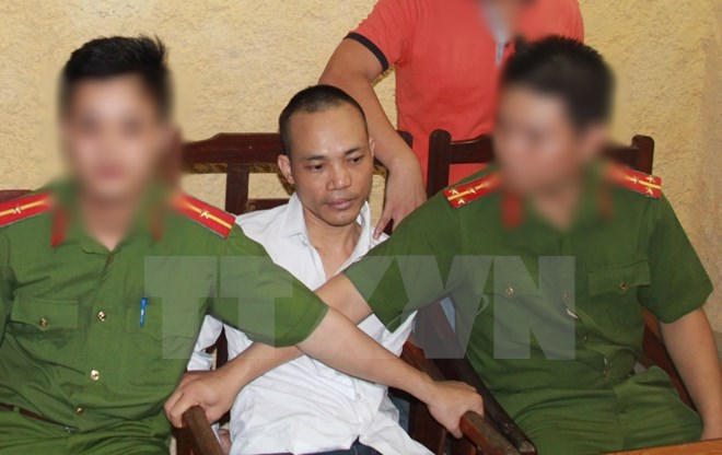 Đối tượng Lê Văn Thọ khi bị bắt.