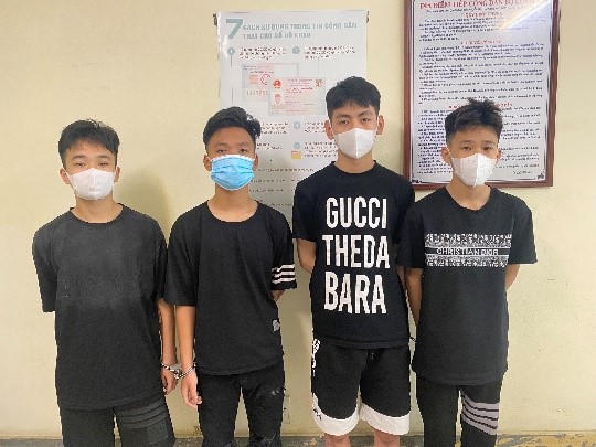 Các đối tượng bị bắt giữ