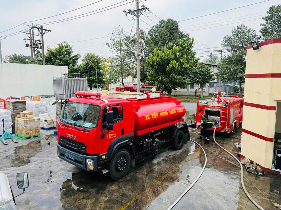 Hiện trường vụ cháy.