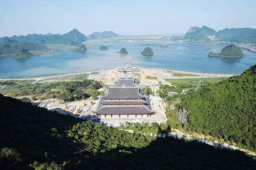 Quang cảnh chùa Tam Chúc, nơi diễn ra Đại lễ Vesak 2019.