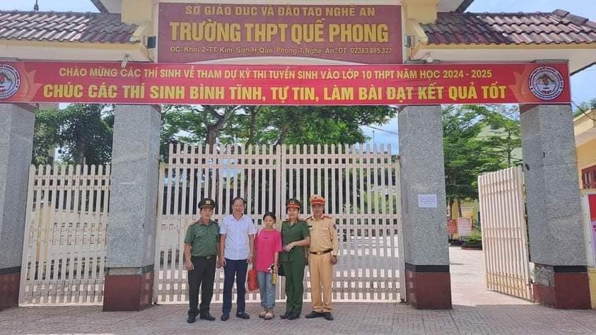 Giúp em "Viết tiếp giấc mơ" - Ảnh Công an huyện Quế Phong.