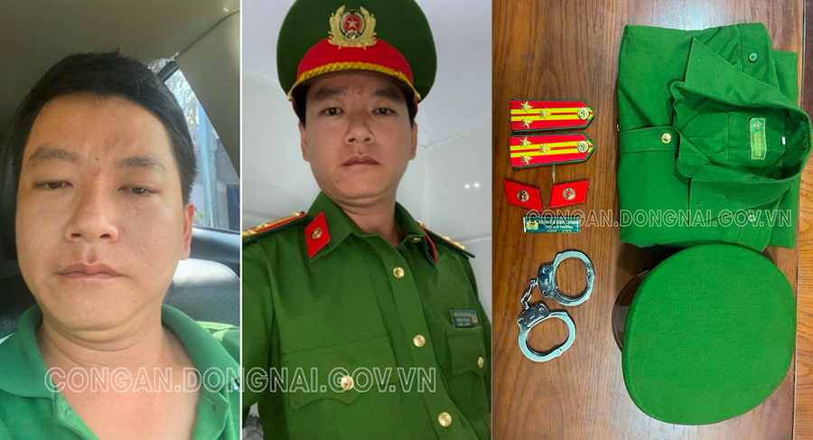 Đối tượng Nguyễn Văn Quang bị khởi tố, bắt tạm giam để điều tra về tội Lừa đảo chiếm đoạt tài sản. Ảnh Công an Đồng Nai.