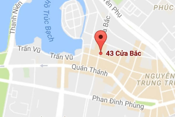 Nơi xảy ra vụ sập nhà là quán Pizza, gần trường THCS Nguyễn Tri Phương (Ảnh Vnexpress).
