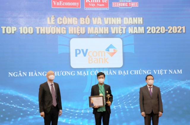 PVcomBank nằm trong Top 100 thương hiệu mạnh Việt Nam năm 2020 – 2021