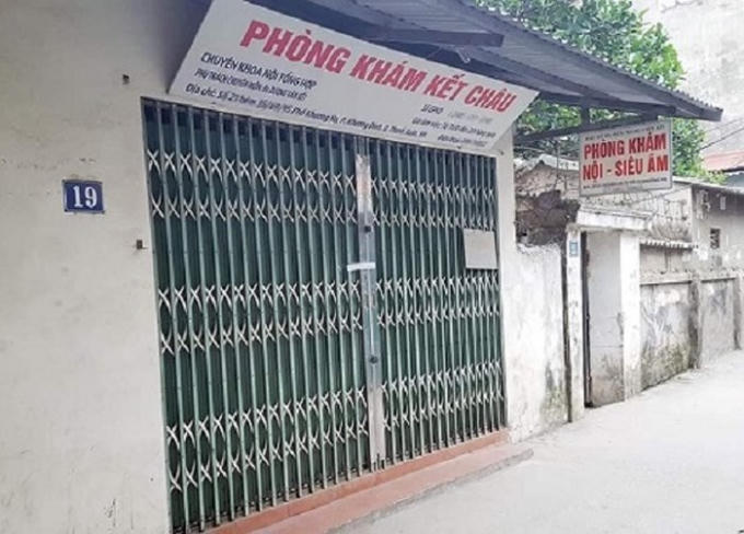 Phòng khám chuyên khoa nội Kết Châu (Khương Hạ, Khương Đình, Thanh Xuân, Hà Nội) - nơi xảy ra vụ việc