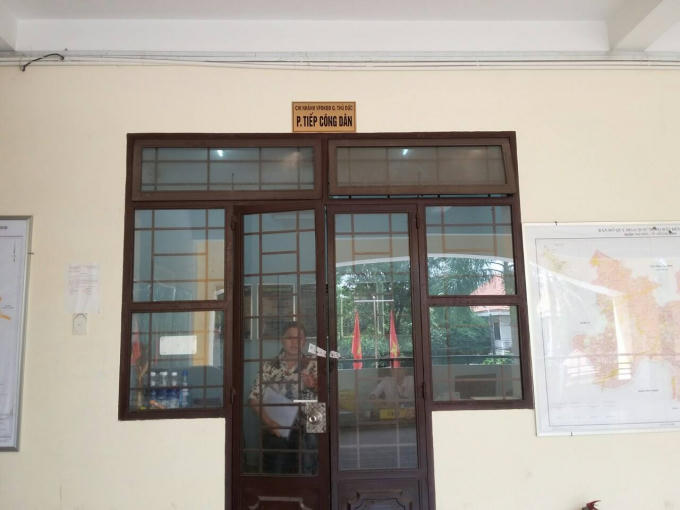 Phòng tiếp công dân Chi nhánh văn phòng đăng ký đất đai quận Thủ Đức.