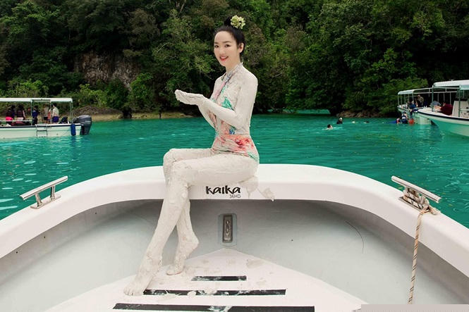 Hoa hậu đền Hùng Giáng My tung ảnh bikini khiến fan kêu trời vì quá nuột nà - ảnh 9