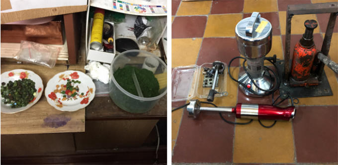 Tang vật vụ án.