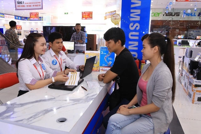 Tuy quảng cáo là trả góp 0%, không cần trả trước nhưng hầu như sản phẩm nào cũng phải trả trước hơn 30% giá trị sản phẩm. (Ảnh internet)