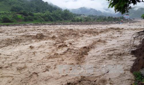Nguy cơ cao xảy ra lũ quét, sạt lở đất, ngập úng cục bộ tại các tỉnh Điện Biên, Hòa Bình, Sơn La, từ Thanh Hóa đến Quảng Bình. Ảnh: minh họa/Nguồn: TTXVN