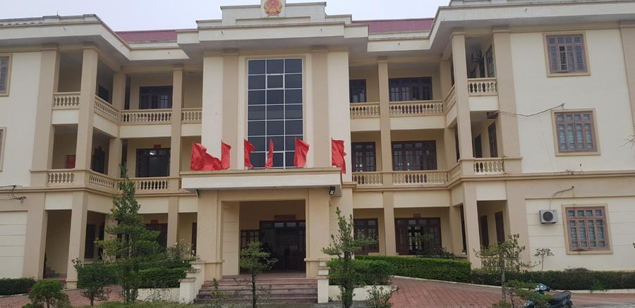 Trụ sở Đảng ủy - HĐND - UBND xã Mai Sơn, huyện Yên Mô, Ninh Bình. Ảnh: Diệu Anh
