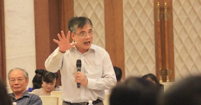 PGS.TS Trần Đình Thiên, Viện trưởng Viện Kinh tế Việt Nam. Ảnh: BizLIVE
