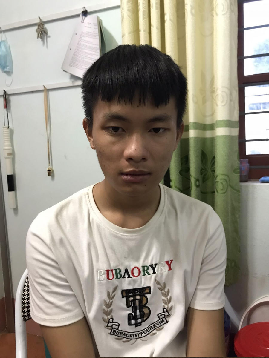 Đối tượng Hoàng Mạnh Toản tại Cơ quan Công an