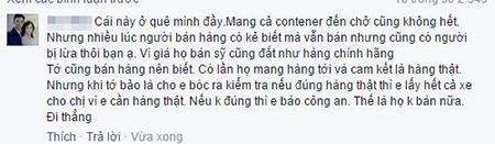 Dòng chia sẻ của độc giả Ho Hien.