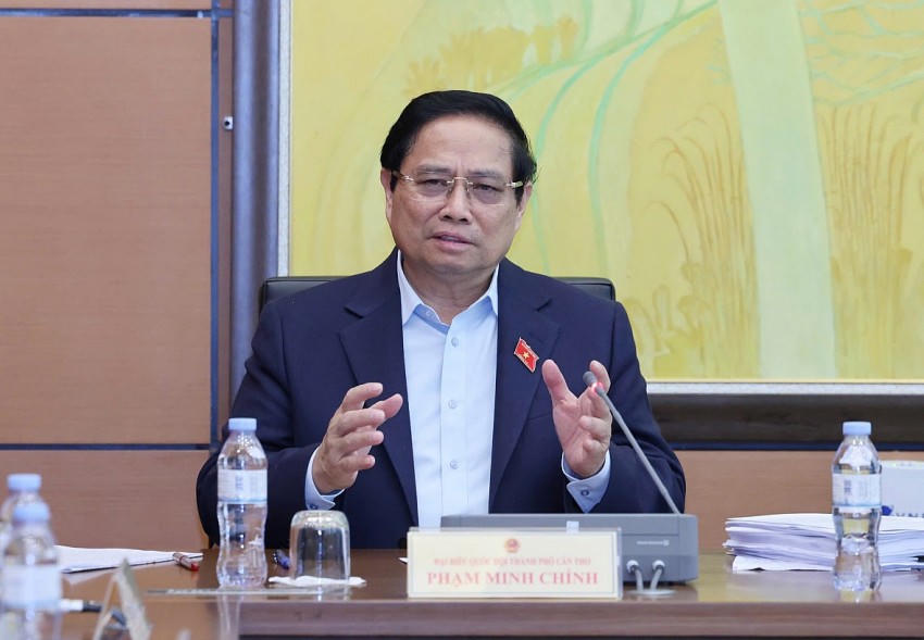 Thủ tướng nêu rõ, cần "cơ chế đặc biệt" cho quản lý, quản trị hoạt động khoa học công nghệ - Ảnh VGP.
