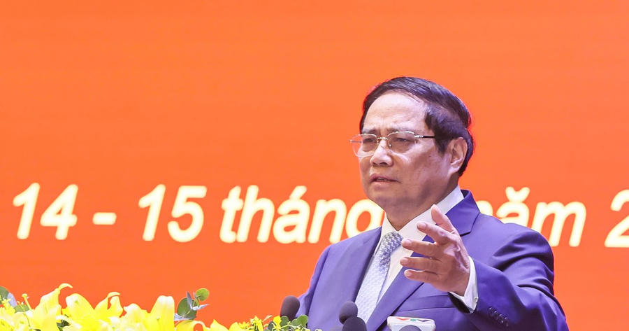 Thủ tướng Phạm Minh Chính phát biểu tại Hội nghị.