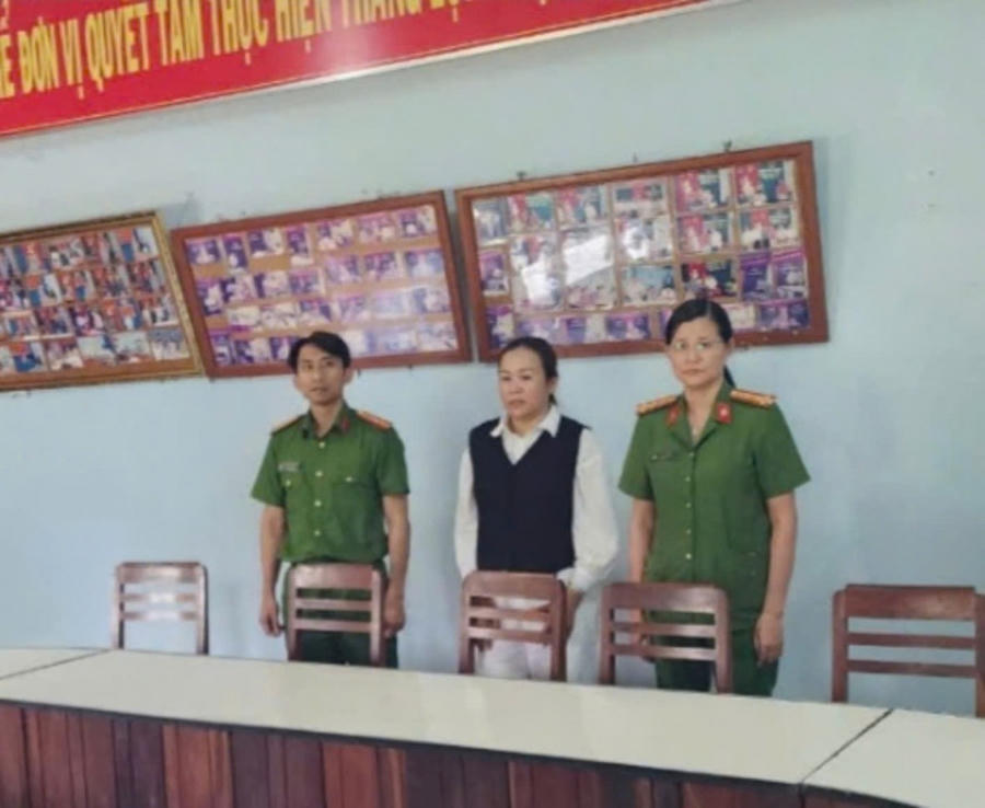 Bị can Lê Thị Thanh Nghĩa. Ảnh: Công an Gia Lai