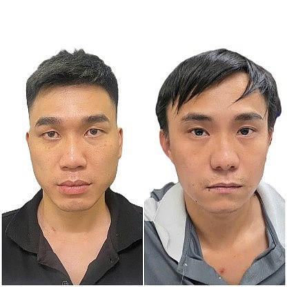 Hai đối tượng bị bắt giữ.