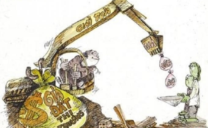 Có biểu hiện khuất tất trong chuyện áp giá đền bù của một vụ thu hồi đất. Ảnh minh họa