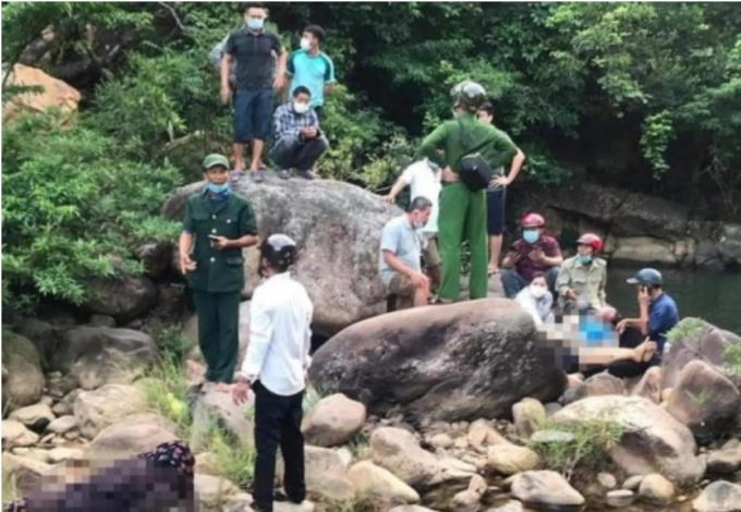 Khu vực hai nữ sinh tử vong.