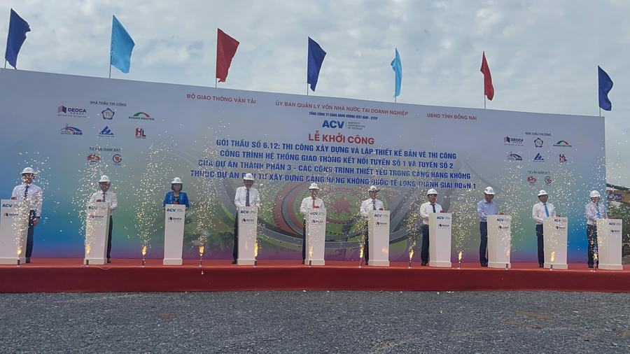 Khởi công 2 tuyến đường kết nối sân bay Long Thành.