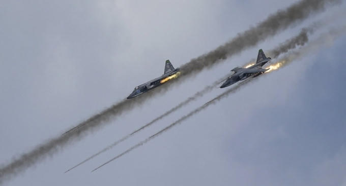 Máy bay chiến đấu của Nga trong cuộc không kích tại Syria. (Ảnh: Reuters)