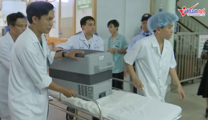 Quả tim nhanh chóng được vận chuyển từ Hà Nội vào TP.HCM