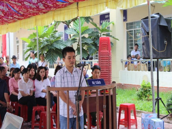 Bị cáo Trần Mạnh Thống. (Ảnh: báo Pháp luật TP HCM)