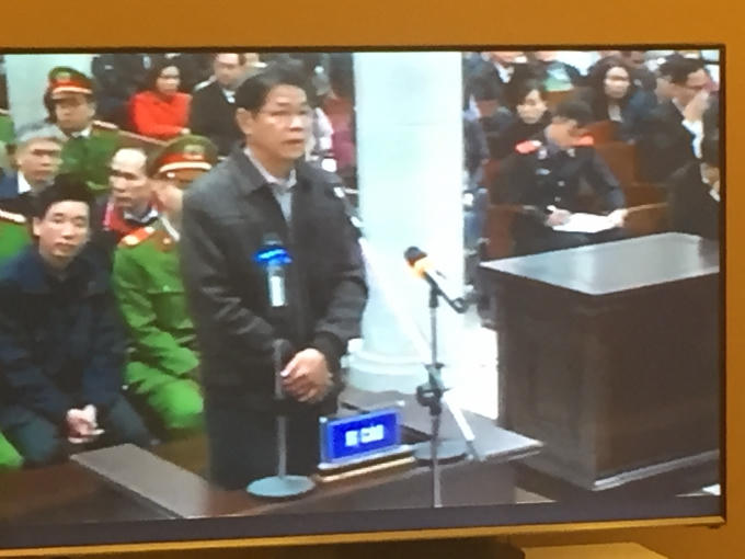 Bị cáo Nguyễn Ngọc Quý khai trước toà.