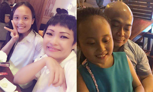 hình ảnh Bố Gà và bé Gà bên cạnh Phương Thanh.