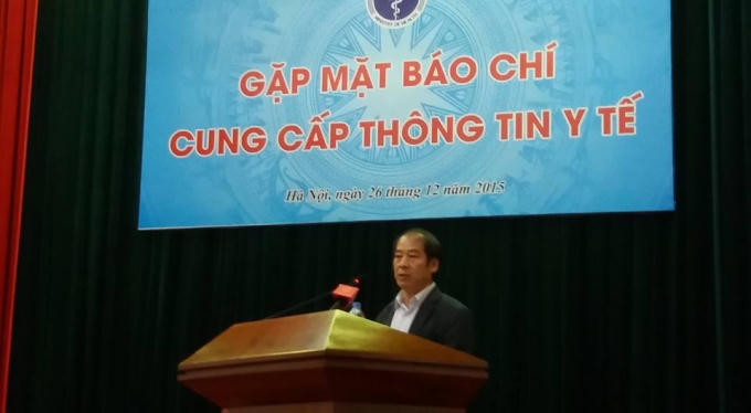 PGS.TS Trần Đắc Phu - Cục trưởng Cục Y tế dự phòng (Bộ Y tế) phát biểu tại buổi họp.