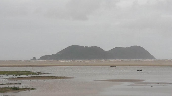 Đảo Ngư nơi chiếc tàu VTP 26 bị đánh chìm do ảnh hưởng của cơn bão số 2.