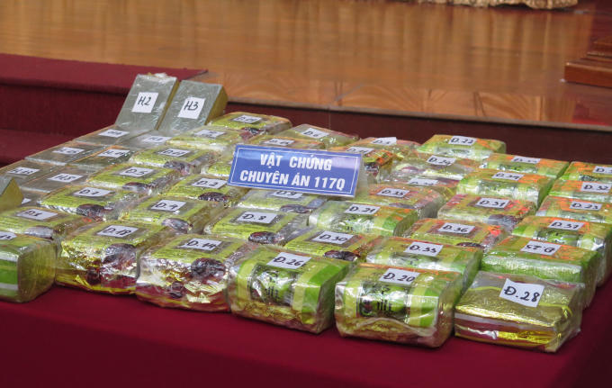 Vật chứng thu giữ được trong chuyên án 117Q.